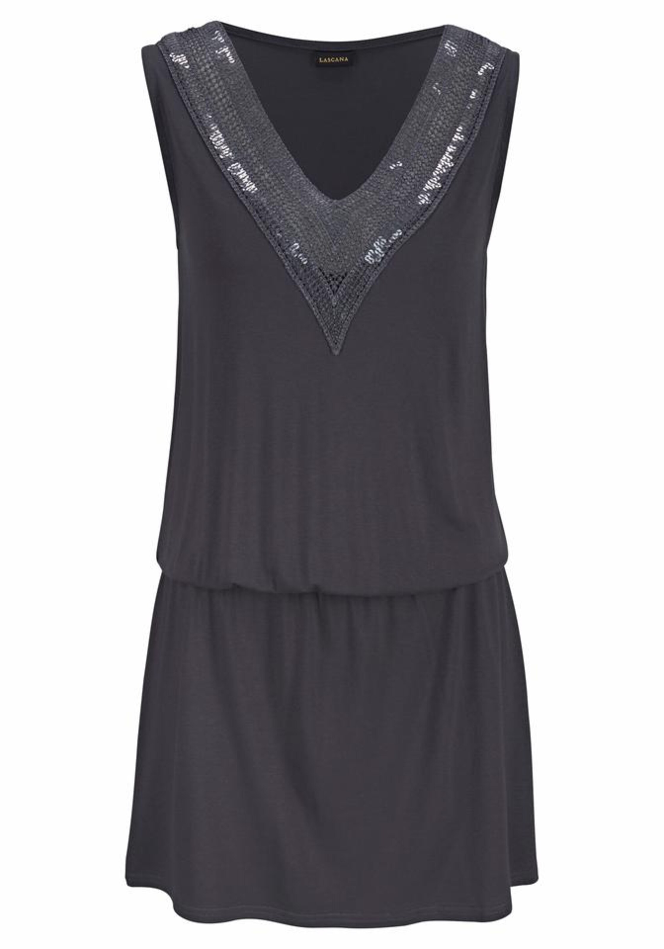 LASCANA - Strandkleid in anthrazit