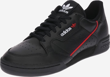 Baskets basses 'CONTINENTAL 80' ADIDAS ORIGINALS en noir : devant