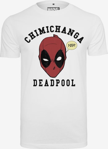 Mister Tee Shirt 'Deadpool Chimichanga' in Wit: voorkant