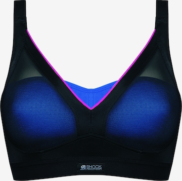 SHOCK ABSORBER Sports Bra in Blue: front