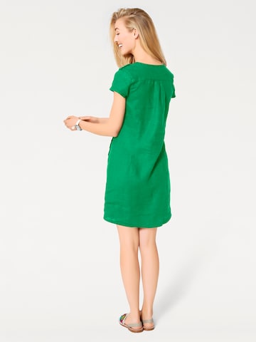 heine - Vestido camisero en verde: atrás