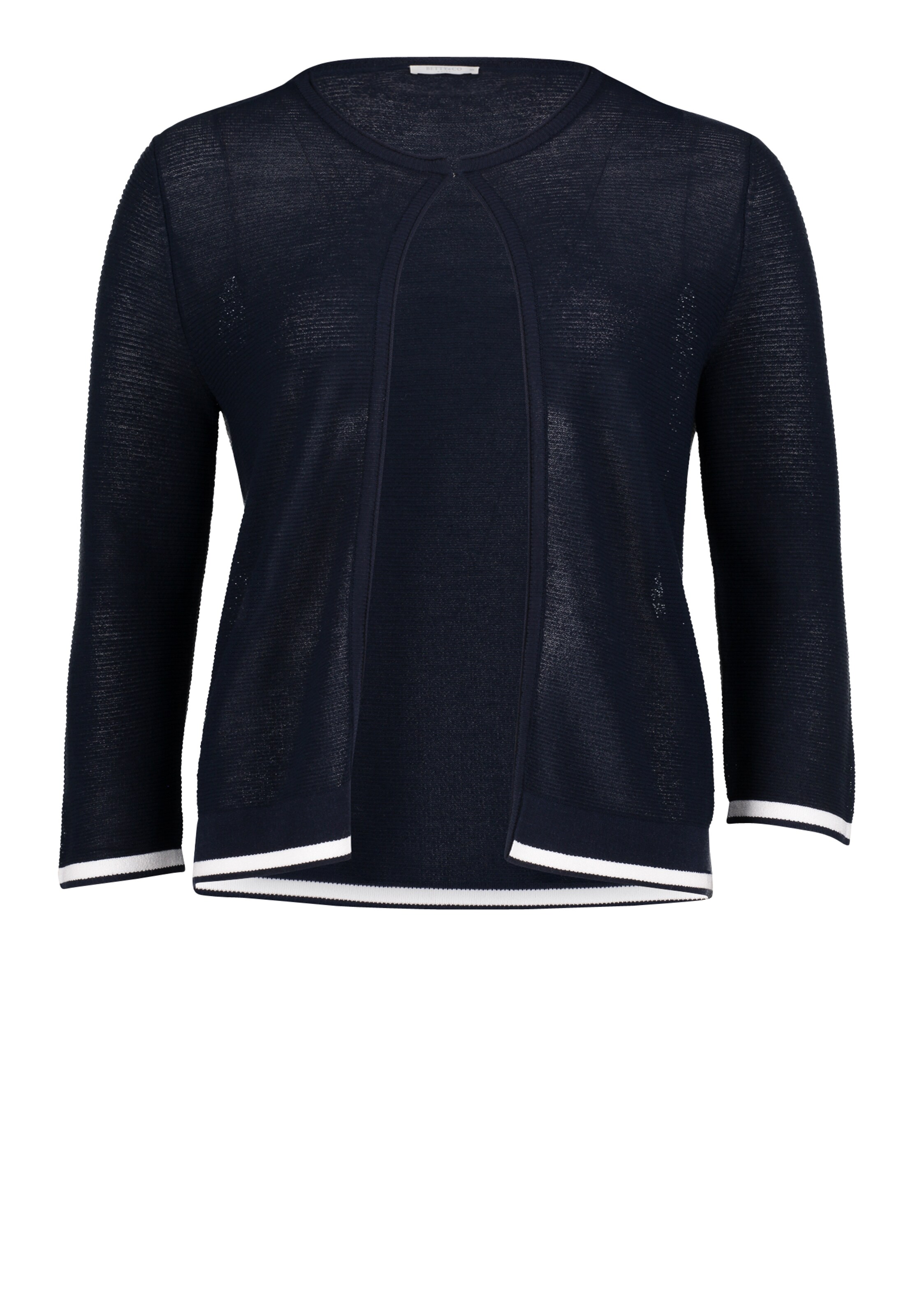 Betty & Co - Gebreid vest in de kleur Nachtblauw