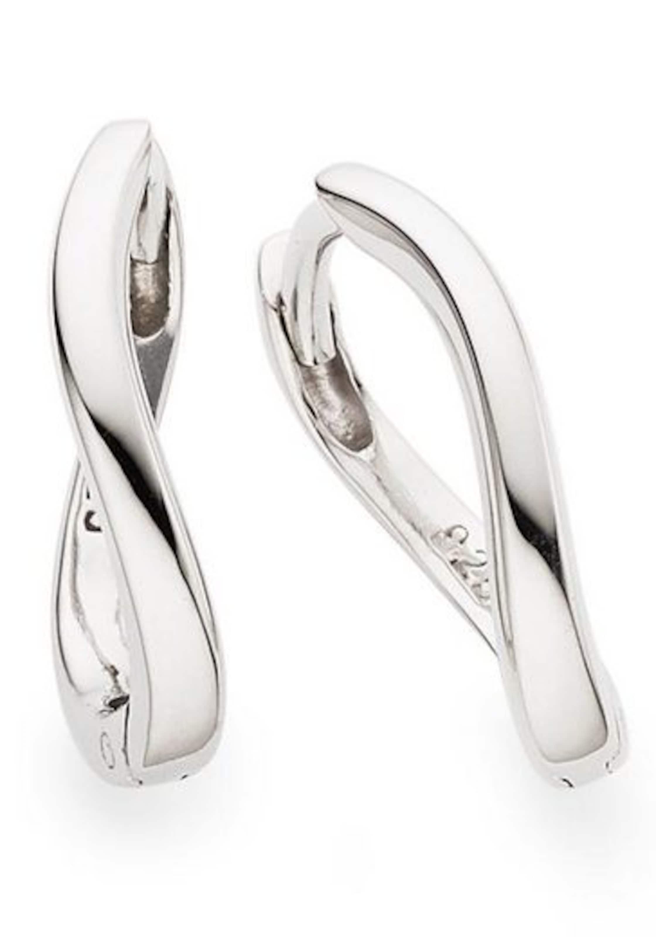 Bruno Banani Creolen in Silber: Vorderseite