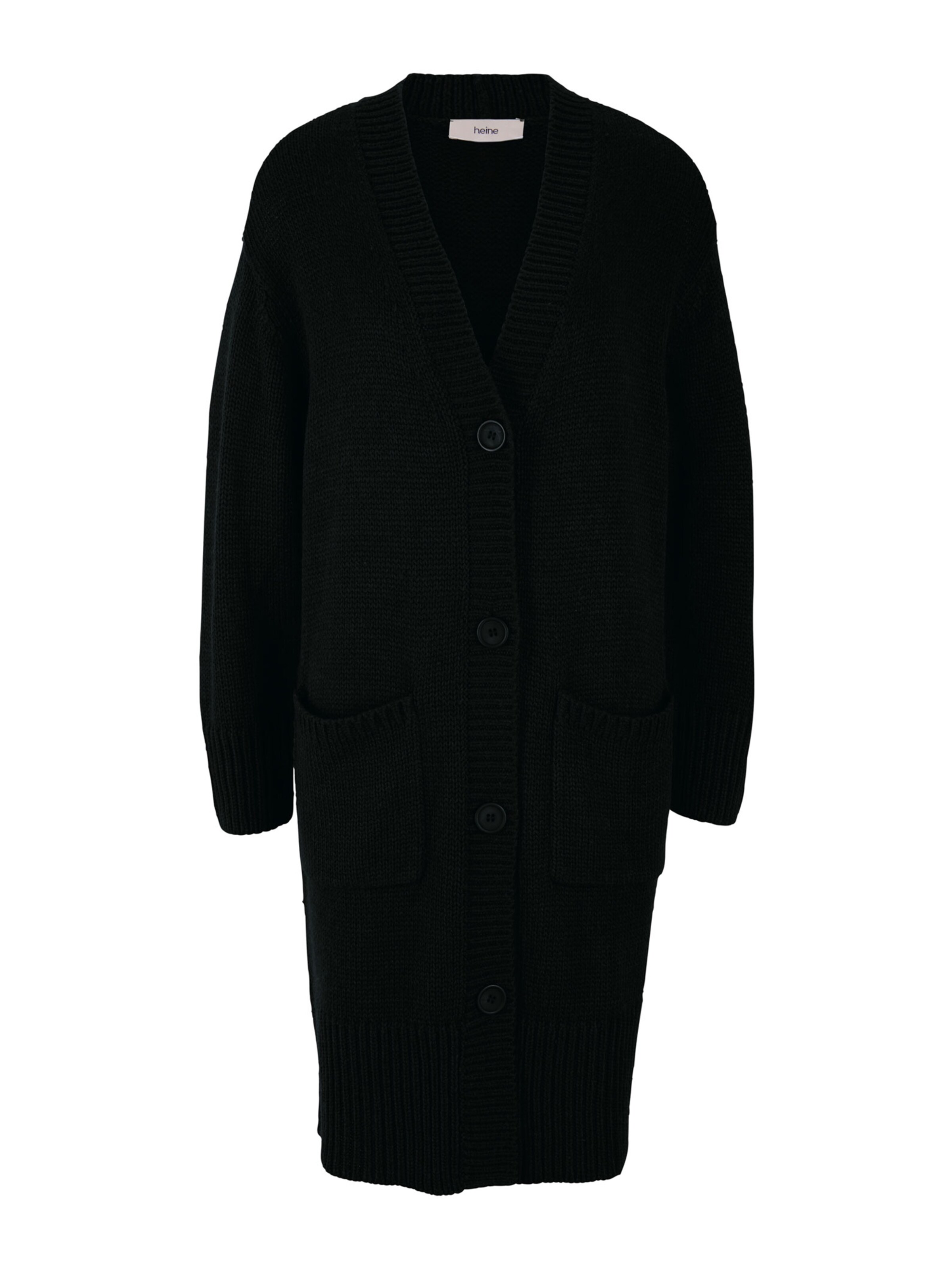 heine - Strickjacke in schwarz