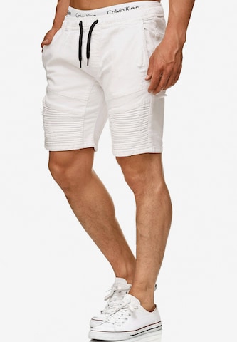 Regular Jean 'Ernest' INDICODE JEANS en blanc