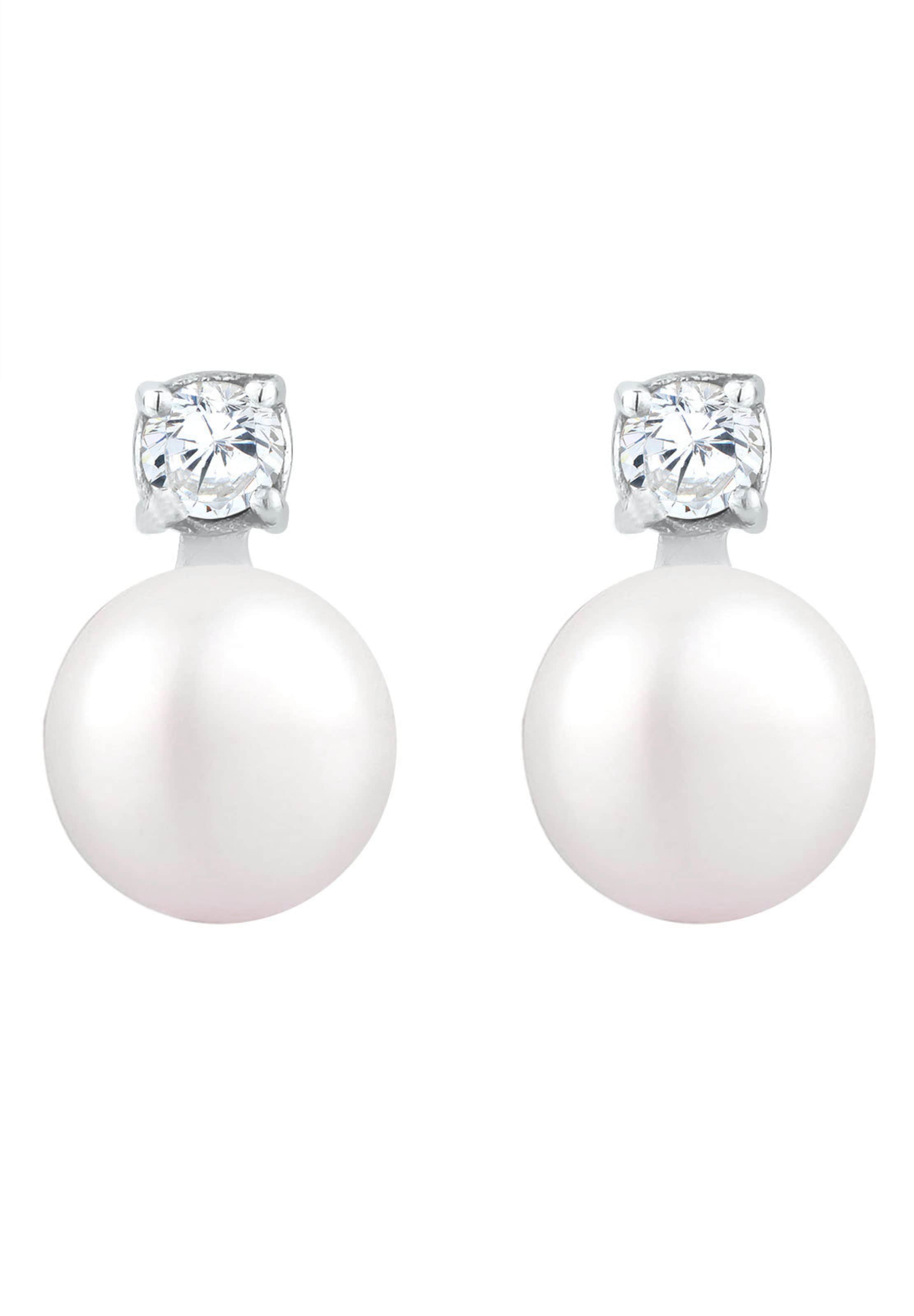 ELLI Kõrvarõngas, värv valge: eest vaates