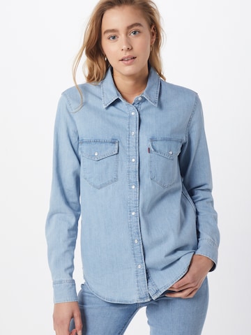 LEVI'S Blouse 'Essential Western' in Blue: front