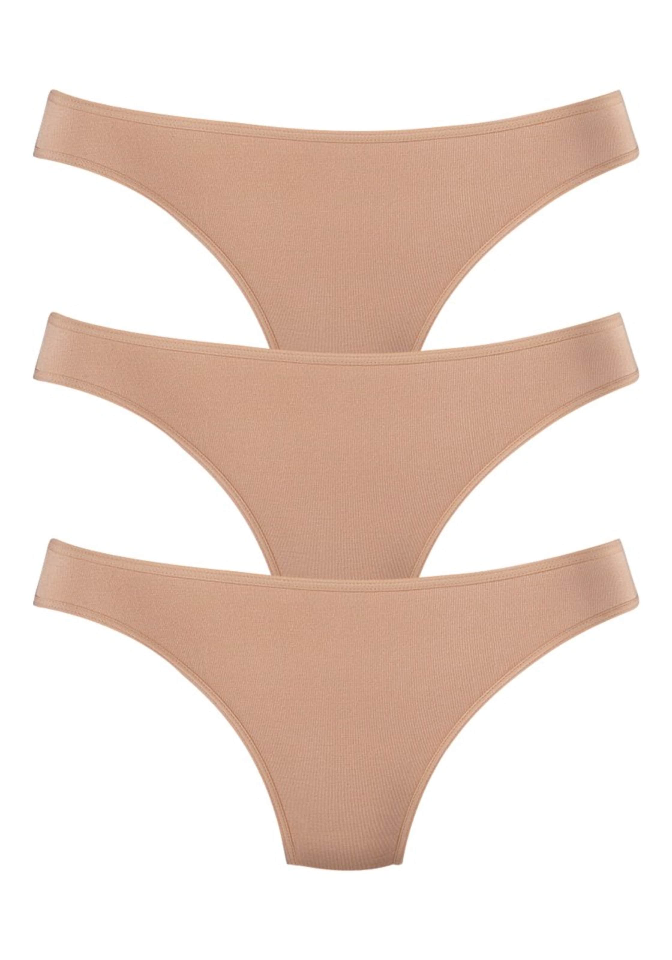String di LASCANA in beige: frontale