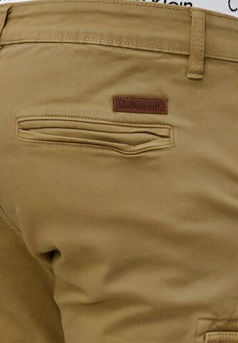 Effilé Pantalon cargo 'August' INDICODE JEANS en marron