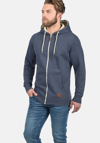 BLEND Sweatjacke 'Hulker' in Blau: Vorderseite