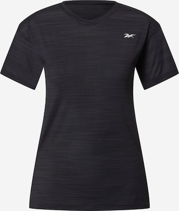 Reebok - Camisa funcionais em preto: frente