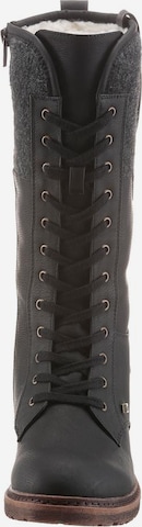 Rieker Lace-Up Boots in Black