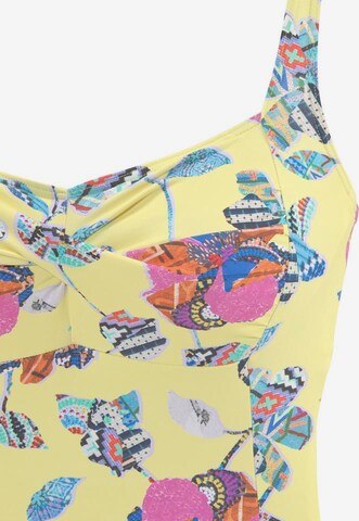 SUNSEEKER Bustier Tankini góra 'Jam' w kolorze żółty