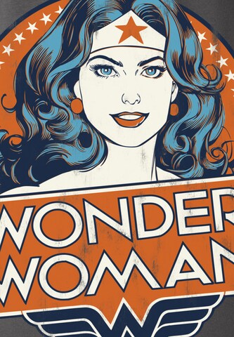 LOGOSHIRT Shirt 'Wonder Woman' in Grijs