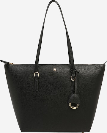 Lauren Ralph Lauren Nakupovalna torba 'Keaton' | črna barva: sprednja stran