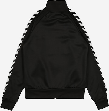 Hummel Regular fit Athletic Zip-Up Hoodie 'KICK' in Black