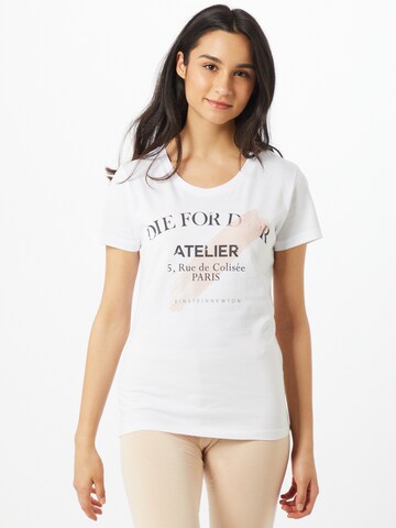 T-shirt EINSTEIN & NEWTON en blanc : devant