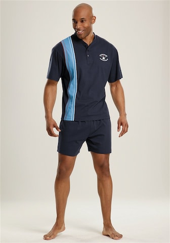 LE JOGGER Short Pajamas in Blue: front