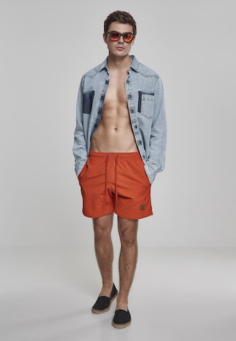 Urban Classics Badeshorts in Orange