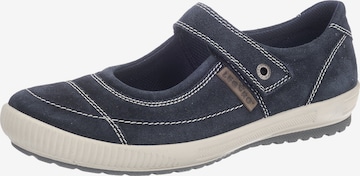 Legero Ballet Flats with Strap 'Tanaro' in Blue: front