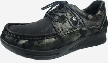 Wolky Lace-Up Shoes in Black: front