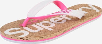 Superdry Teenslipper in Wit: voorkant