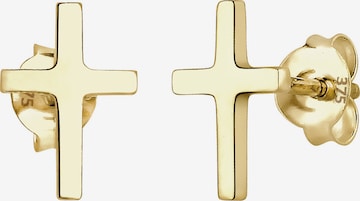 ELLI PREMIUM Ohrringe 'Kreuz' in Gold