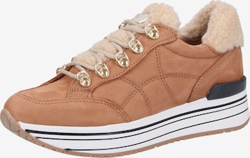 SCAPA Sneakers laag in Bruin: voorkant