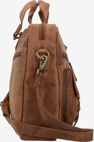 Greenland Nature Document Bag in Brown