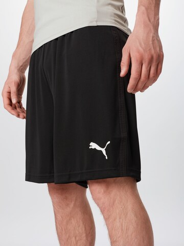 PUMA Loosefit Sportshorts 'Liga' in Schwarz