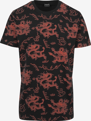 Mister Tee Shirt 'Dragon' in Zwart: voorkant