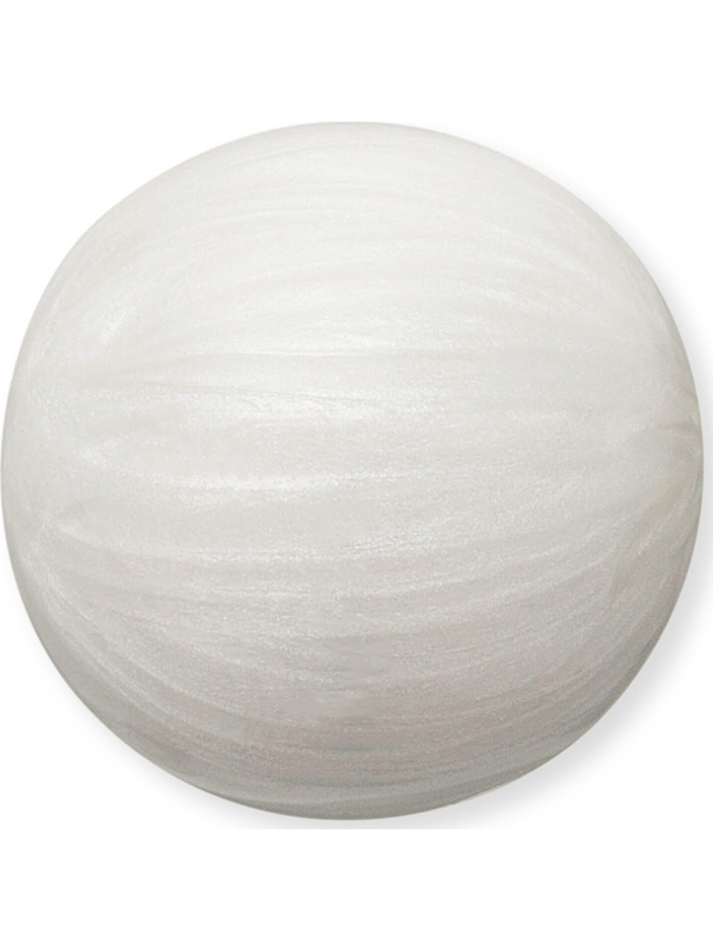 Engelsrufer Klangkugel 'Perlmutt' in Weiß: Vorderseite