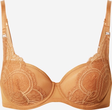 Mey Regular Bra 'Spacer' in Brown: front