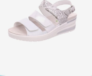 WALDLÄUFER Strap Sandals in Silver: front