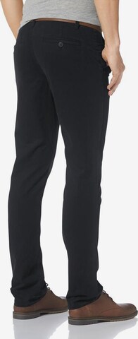 JOHN DEVIN Slimfit Hose in Schwarz