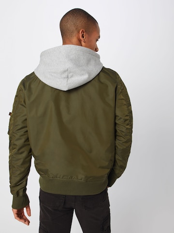Giacca di mezza stagione 'MA-1 TT' di ALPHA INDUSTRIES in verde: dietro