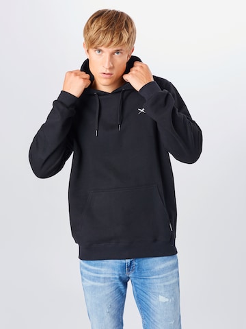 Coupe regular Sweat-shirt Iriedaily en noir : devant