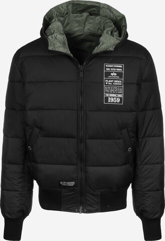 Giacca invernale di ALPHA INDUSTRIES in nero: frontale