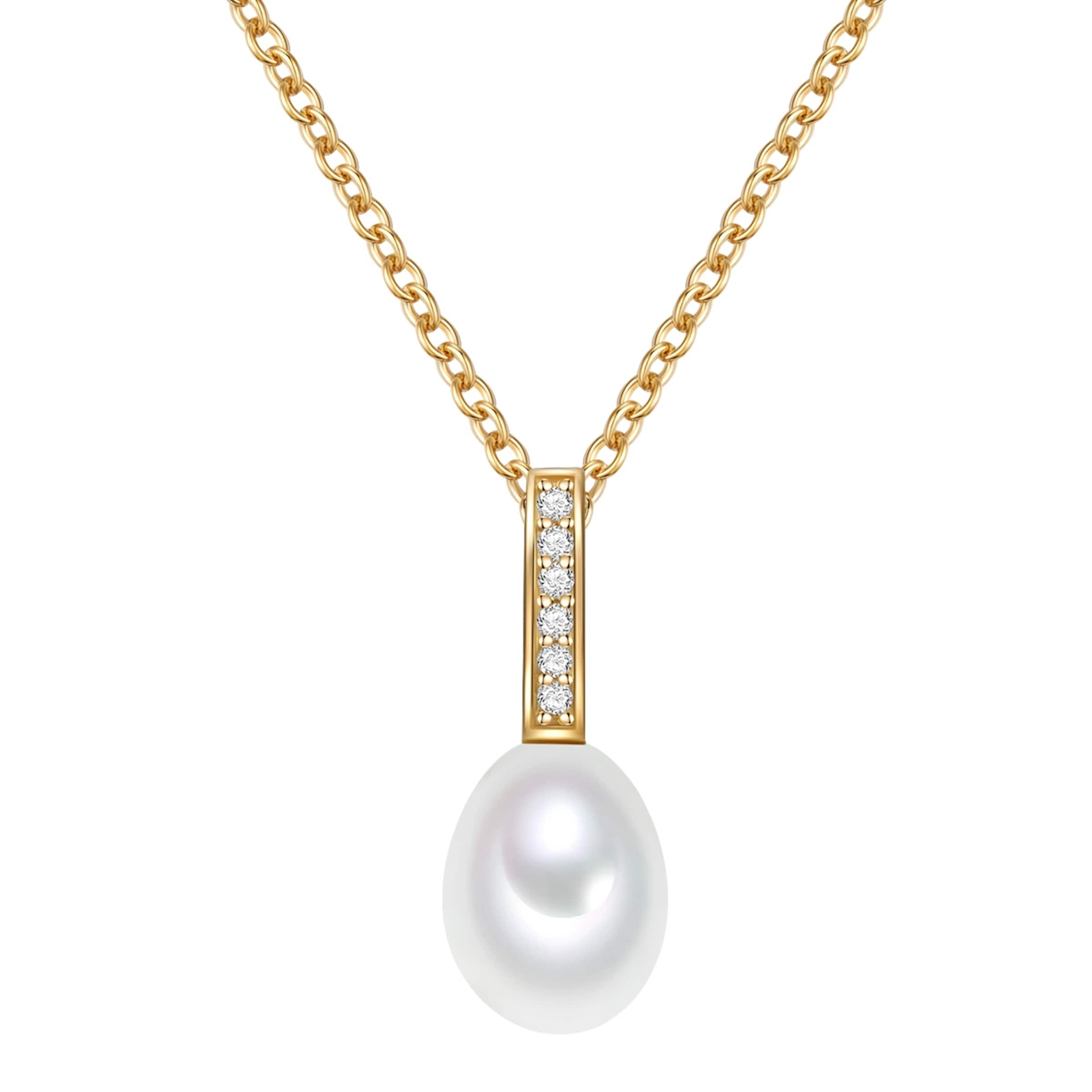 Valero Pearls Kette in Gold: Vorderseite