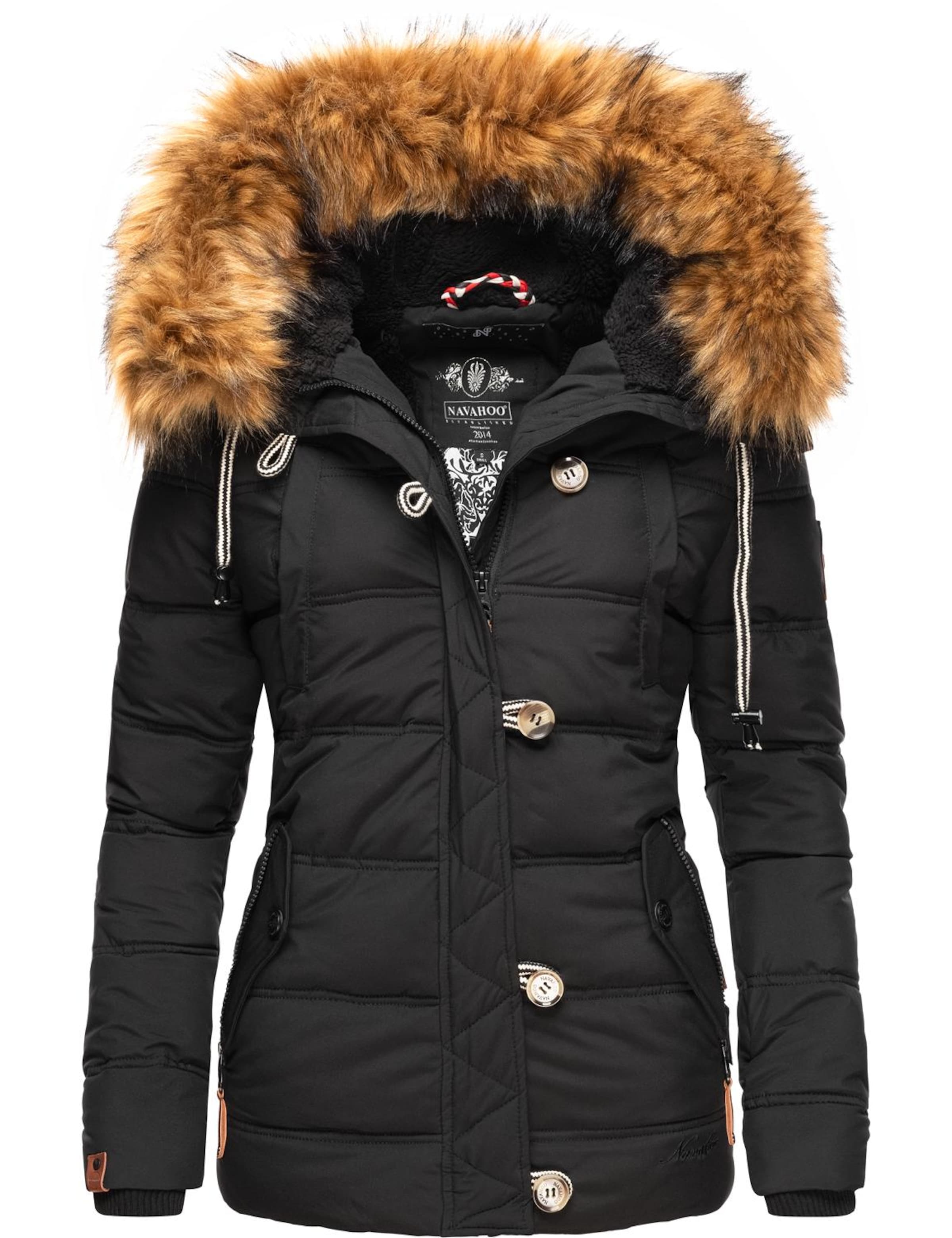 NAVAHOO Vinterjakke 'Zoja' i sort, Produktvisning