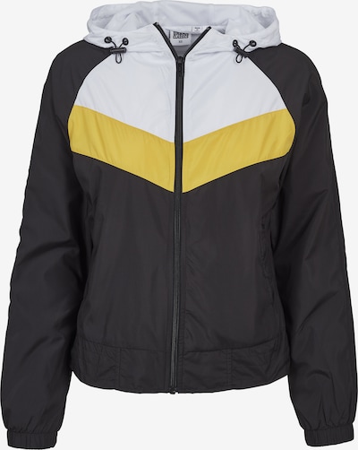 Urban Classics Windbreaker in goldgelb / schwarz / weiß, Produktansicht