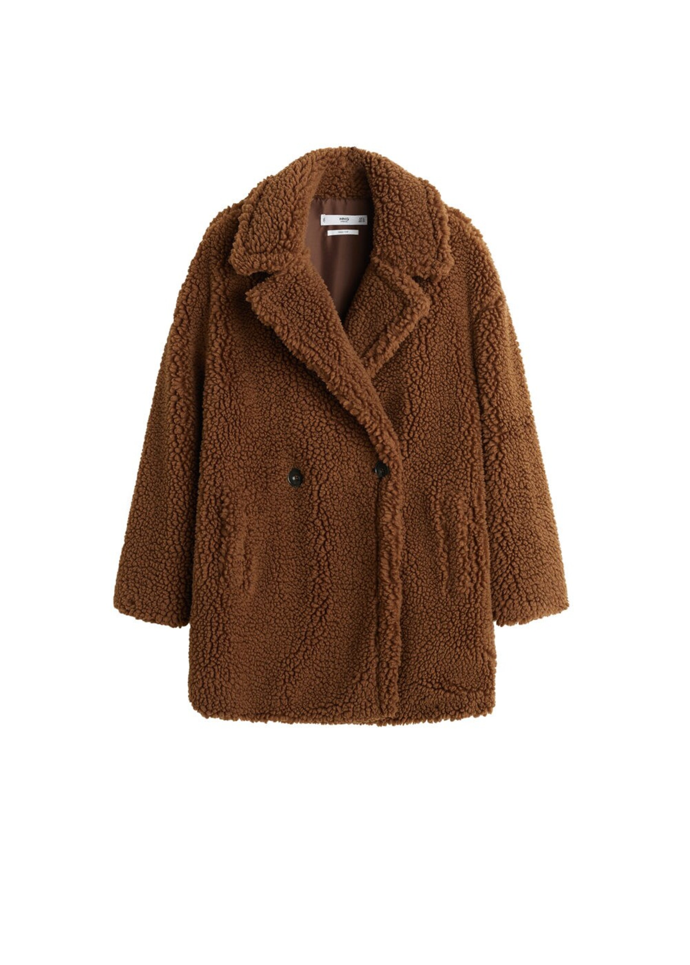 MANGO - Mantel 'Shortbox' in braun