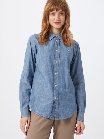 Polo Ralph Lauren Blouse 'CHAMBRAY' in Blue: front