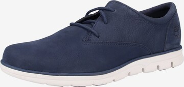 TIMBERLAND Sportieve veterschoen in Blauw: voorkant