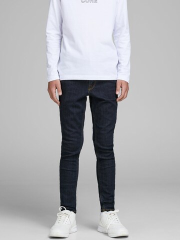 Coupe slim Jean Jack & Jones Junior en bleu : devant