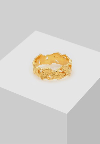ELLI Ring Ginkgo Blatt, tropisch in Gold