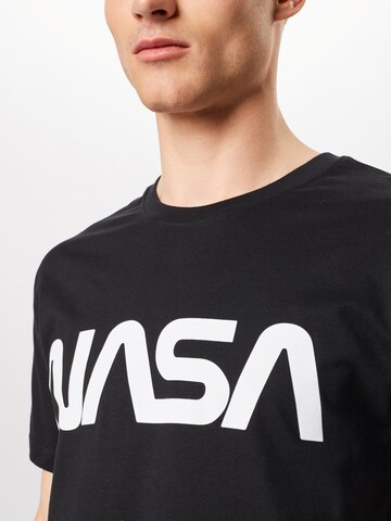 Mister Tee Póló 'Nasa' - fekete