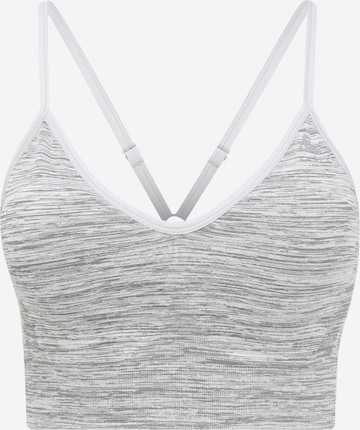 Bustier Soutien-gorge de sport ODLO en gris : devant