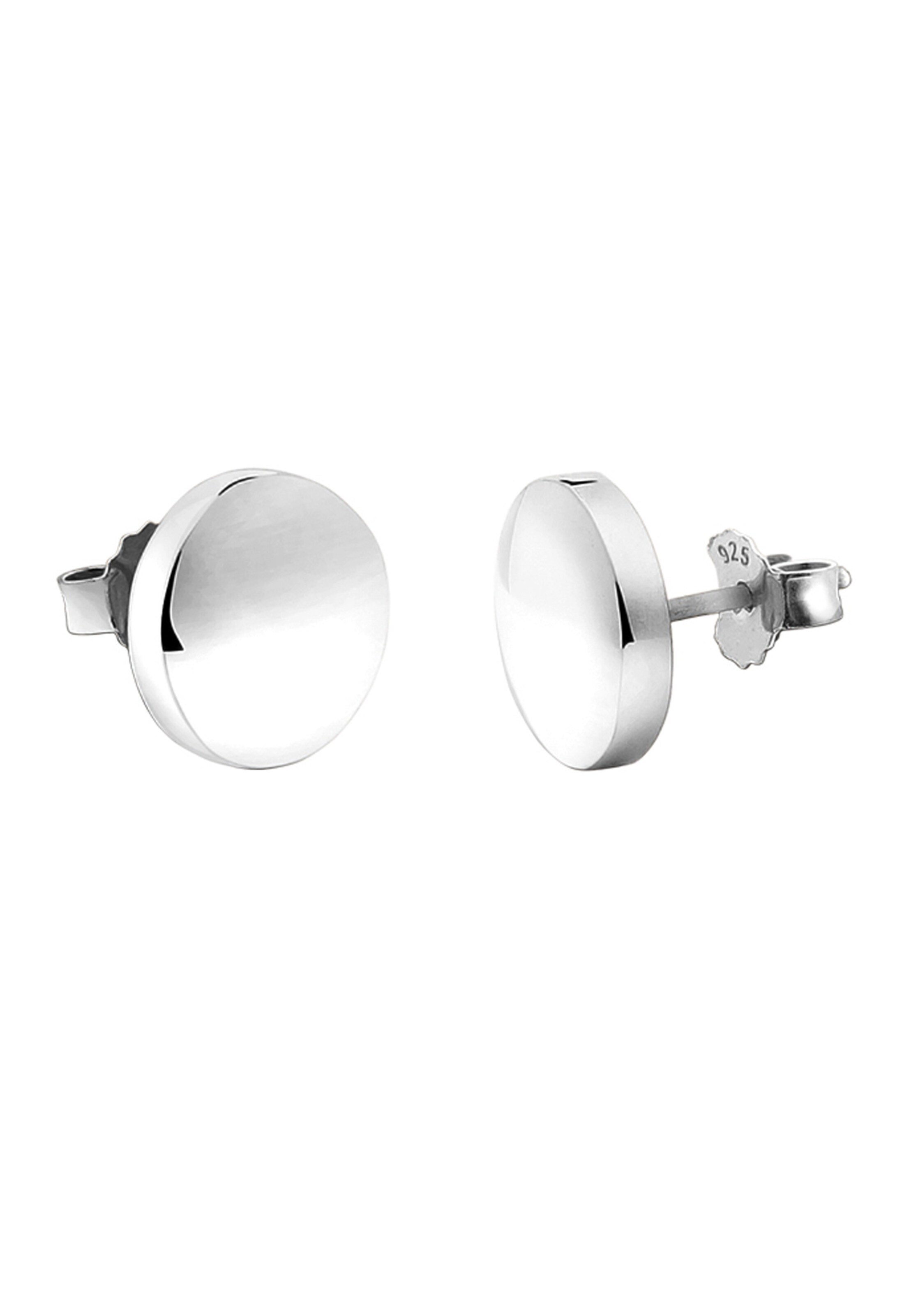 Nenalina Oorbellen 'Geo' in Zilver: voorkant