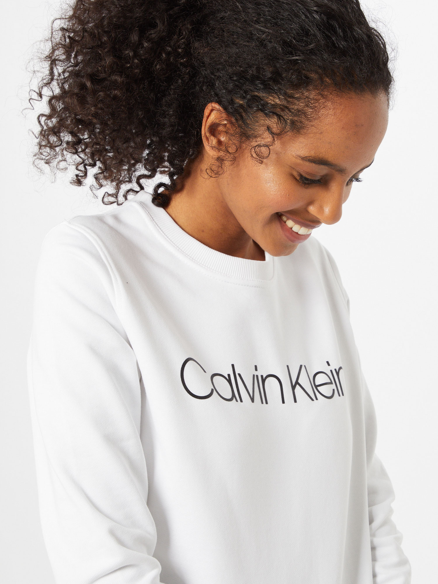 Calvin Klein Sweatshirt in Weiß 